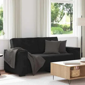 Sofá de 2 plazas terciopelo negro 140 cm de , Sofás - Ref: Foro24-4105025, Precio: 216,05 €, Descuento: %