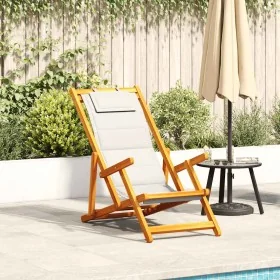 Silla de playa plegable con reposabrazos gris claro de , Sillas de jardín - Ref: Foro24-4108068, Precio: 85,43 €, Descuento: %