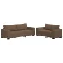 Juego de sofás con cojines 2 piezas tela marrón de , Sofás - Ref: Foro24-3324735, Precio: 468,61 €, Descuento: %