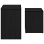 Mesas de centro 2 uds madera contrachapada roble negro by , Coffee table - Ref: Foro24-862016, Price: 45,77 €, Discount: %
