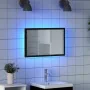 Espejo de baño con luces LED roble negro 60x8,5x37 cm de , Tocadores de baño - Ref: Foro24-862547, Precio: 54,23 €, Descuento: %