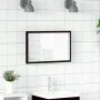 Espejo de baño con luces LED roble negro 60x8,5x37 cm de , Tocadores de baño - Ref: Foro24-862547, Precio: 54,23 €, Descuento: %