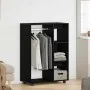 Armario de madera de roble negro 80x40x110 cm de , Armarios roperos - Ref: Foro24-862068, Precio: 86,21 €, Descuento: %
