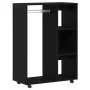 Armario de madera de roble negro 80x40x110 cm de , Armarios roperos - Ref: Foro24-862068, Precio: 86,21 €, Descuento: %