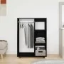 Armario de madera de roble negro 80x40x110 cm de , Armarios roperos - Ref: Foro24-862068, Precio: 86,21 €, Descuento: %