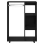 Armario de madera de roble negro 80x40x110 cm de , Armarios roperos - Ref: Foro24-862068, Precio: 86,21 €, Descuento: %