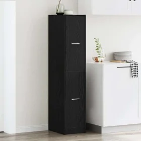Boticario de madera de roble negro 30x41x144,5 cm von , Schließfächer und Lagerschränke - Ref: Foro24-862054, Preis: 115,48 €...
