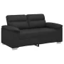 Sofá 2 plazas cuero sintética negro 120 cm de , Sofás - Ref: Foro24-4105337, Precio: 221,36 €, Descuento: %