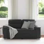 Sofá 2 plazas cuero sintética negro 120 cm de , Sofás - Ref: Foro24-4105337, Precio: 221,36 €, Descuento: %