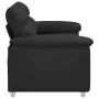Sofá 2 plazas cuero sintética negro 120 cm de , Sofás - Ref: Foro24-4105337, Precio: 221,36 €, Descuento: %