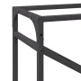 Leñero negro 60x25x100 cm Acero laminado en frío de , Bolsas y soportes de leña - Ref: Foro24-864327, Precio: 41,65 €, Descue...
