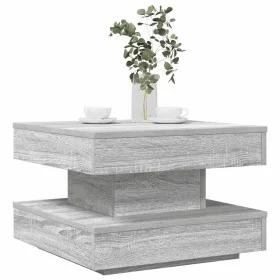 Mesa de centro giratoria 360 grados gris Sonoma 50x50x34,5 cm de , Mesas de centro - Ref: Foro24-858475, Precio: 59,77 €, Des...