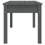Banco de jardín madera maciza de pino gris 109x44x45 cm de vidaXL, Bancos de jardín - Ref: Foro24-824006, Precio: 67,75 €, De...