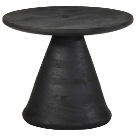 Mesa auxiliar madera maciza de mango negra Ø50x40 cm von , Seitentische - Ref: Foro24-4017535, Preis: 139,53 €, Rabatt: %