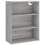 Aparador alto madera contrachapada gris sonoma 69,5x34x180 cm by , Sideboards - Ref: Foro24-3189315, Price: 137,07 €, Discoun...