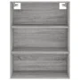 Aparador alto madera contrachapada gris sonoma 69,5x34x180 cm by , Sideboards - Ref: Foro24-3189315, Price: 137,07 €, Discoun...