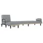 Sofá cama en forma de L tela gris claro 260x140x70 cm de , Sofás - Ref: Foro24-3157272, Precio: 394,24 €, Descuento: %