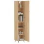 Aparador de madera contrachapada roble Sonoma 34,5x34x180 cm de , Aparadores - Ref: Foro24-3198764, Precio: 101,18 €, Descuen...