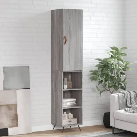 Aparador alto madera contrachapada gris Sonoma 34,5x34x180 cm von , Sideboards - Ref: Foro24-3198959, Preis: 90,16 €, Rabatt: %