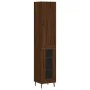 Aparador alto madera contrachapada roble marrón 34,5x34x180 cm by , Sideboards - Ref: Foro24-3199064, Price: 111,84 €, Discou...