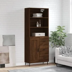Aparador alto madera contrachapada marrón roble 69,5x34x180 cm von , Sideboards - Ref: Foro24-3190044, Preis: 179,10 €, Rabat...