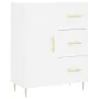 Aparador alto madera contrachapada blanco 69,5x34x180 cm by , Sideboards - Ref: Foro24-3198457, Price: 182,30 €, Discount: %