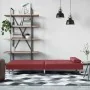 Sofá cama con portavasos cuero sintético rojo tinto de , Sofás - Ref: Foro24-351930, Precio: 298,29 €, Descuento: %