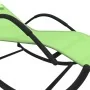 Tumbona mecedora de acero y textileno verde de , Tumbonas - Ref: Foro24-318119, Precio: 75,76 €, Descuento: %