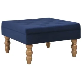Taburete de terciopelo azul marino 60x60x36 cm de , Taburetes de cocina - Ref: Foro24-329928, Precio: 65,03 €, Descuento: %