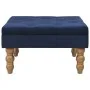 Taburete de terciopelo azul marino 60x60x36 cm de , Taburetes de cocina - Ref: Foro24-329928, Precio: 65,03 €, Descuento: %