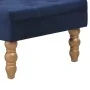 Taburete de terciopelo azul marino 60x60x36 cm de , Taburetes de cocina - Ref: Foro24-329928, Precio: 65,03 €, Descuento: %