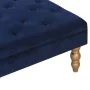 Taburete de terciopelo azul marino 60x60x36 cm de , Taburetes de cocina - Ref: Foro24-329928, Precio: 65,03 €, Descuento: %