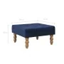 Taburete de terciopelo azul marino 60x60x36 cm de , Taburetes de cocina - Ref: Foro24-329928, Precio: 65,03 €, Descuento: %