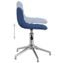 Sillas de comedor giratorias 2 unidades tela azul de , Sillas de comedor - Ref: Foro24-334055, Precio: 94,84 €, Descuento: %