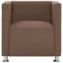 Sillón en forma de cubo de tela marrón de , Sillones - Ref: Foro24-282146, Precio: 140,59 €, Descuento: %