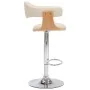 Taburetes de cocina 2 uds madera curvada cuero sintético crema de , Taburetes de cocina - Ref: Foro24-283116, Precio: 279,84 ...