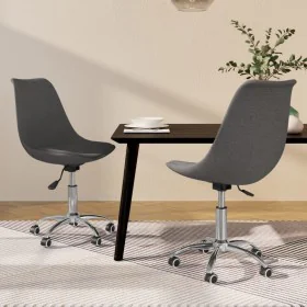 Sillas de comedor giratorias 2 unidades tela gris oscuro von , Essstühle - Ref: Foro24-338339, Preis: 93,93 €, Rabatt: %