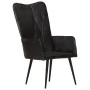 Sillón orejero de cuero auténtico negro de , Sillones - Ref: Foro24-339650, Precio: 119,55 €, Descuento: %