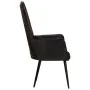 Sillón orejero de cuero auténtico negro de , Sillones - Ref: Foro24-339650, Precio: 119,55 €, Descuento: %