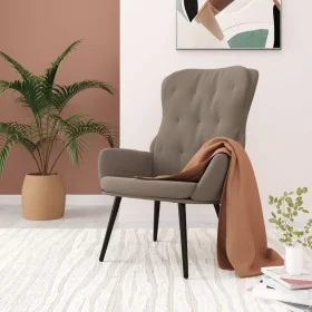 Silla de relajación de terciopelo gris claro de , Sillones - Ref: Foro24-341229, Precio: 107,27 €, Descuento: %
