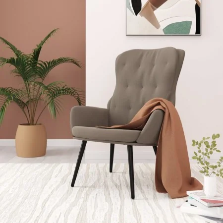 Silla de relajación de terciopelo gris claro von , Sessel - Ref: Foro24-341229, Preis: 107,27 €, Rabatt: %