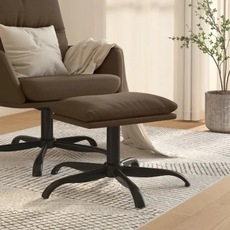 Reposapiés de tela marrón 60x60x36 cm de , Otomanas - Ref: Foro24-341570, Precio: 38,53 €, Descuento: %