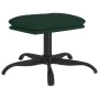 Reposapiés de tela verde oscuro 60x60x36 cm de , Otomanas - Ref: Foro24-341572, Precio: 38,53 €, Descuento: %