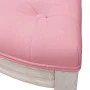 Banco de terciopelo rosa 110,5x45x49 cm de , Bancos - Ref: Foro24-344420, Precio: 135,90 €, Descuento: %