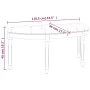 Banco de terciopelo rosa 110,5x45x49 cm de , Bancos - Ref: Foro24-344420, Precio: 135,90 €, Descuento: %