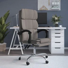 Silla de oficina reclinable de tela gris taupé de , Sillas de oficina - Ref: Foro24-349625, Precio: 121,82 €, Descuento: %