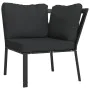 Silla de jardín acero con cojines gris 76x76x79 cm von , Modulare Sofas für den Außenbereich - Ref: Foro24-362718, Preis: 168...