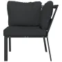 Silla de jardín acero con cojines gris 76x76x79 cm von , Modulare Sofas für den Außenbereich - Ref: Foro24-362718, Preis: 168...