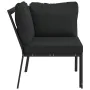 Silla de jardín acero con cojines gris 76x76x79 cm von , Modulare Sofas für den Außenbereich - Ref: Foro24-362718, Preis: 168...
