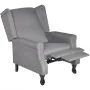 Sillón de tela gris de , Sillones - Ref: Foro24-242206, Precio: 272,30 €, Descuento: %